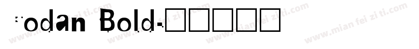 Codan Bold字体转换